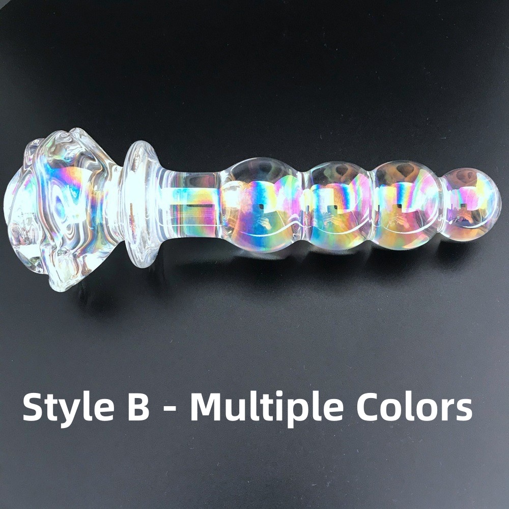 RF6668--Fairy wand vibrator/glass crystal dildo