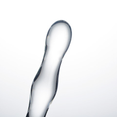 HF030-Glass dildo crystal vibrator for G-spot stimulation, realistic penis