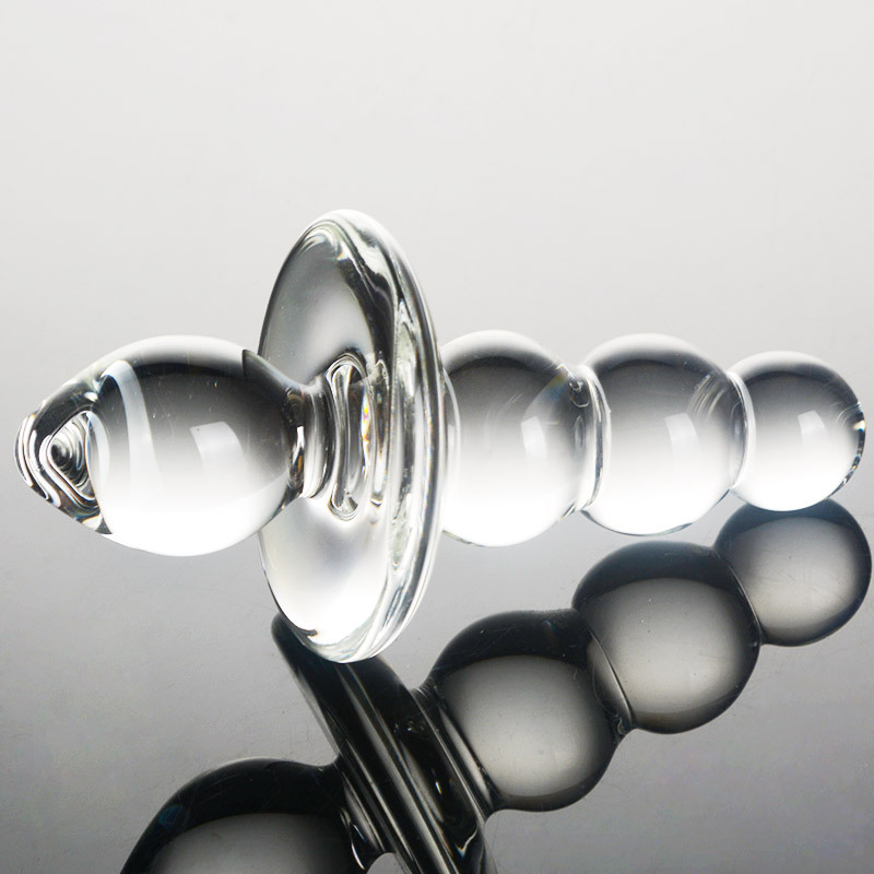 HF43--Double-headed glass masturbator/glass ice and fire rod
