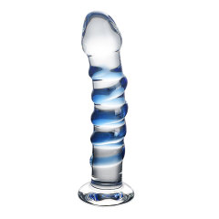 HF028-Glass crystal realistic penis masturbation anal sex toy