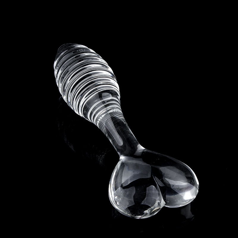 RF6648--Crystal Trace Manual Crystal Dildo for Female Anal Use