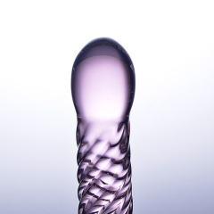 HF6-Colorful and alluring glass realistic penis masturbation devices