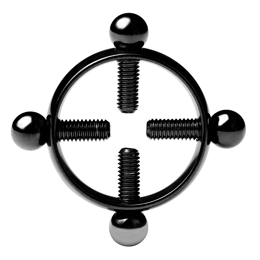 G002--High-end stainless steel adjustable nipple clamp with perforations