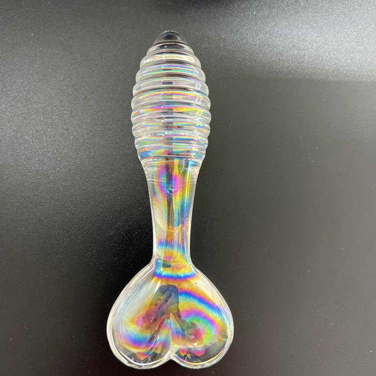 RF6648--Crystal Trace Manual Crystal Dildo for Female Anal Use