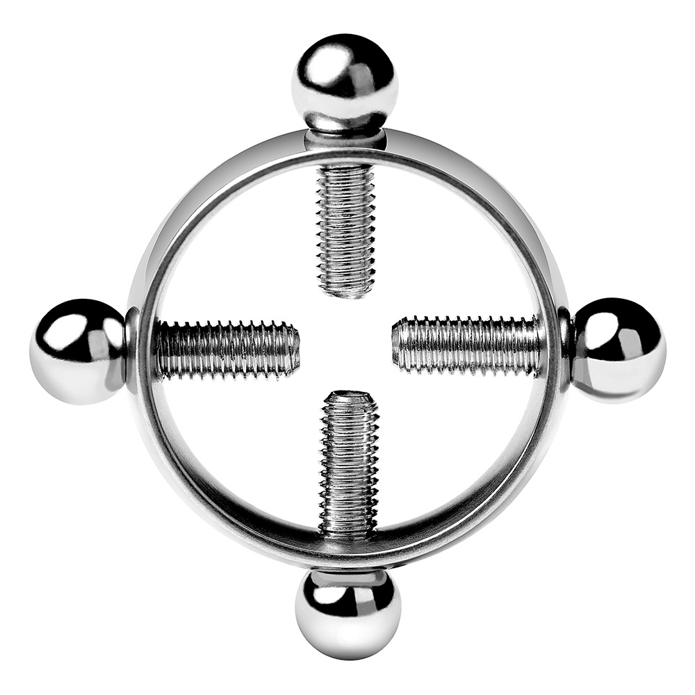 G002--High-end stainless steel adjustable nipple clamp with perforations