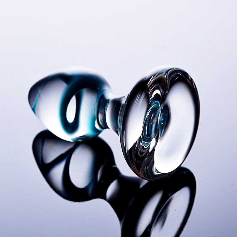 HF16-Glass anal plug, crystal dildo, masturbation device