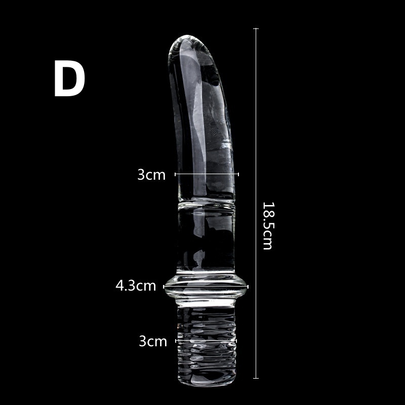 RF6651--Crystal Trace Manual Crystal Dildo