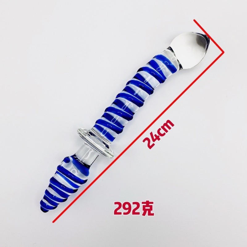 RF6179--Fairy wand masturbator, anal plug, glass crystal dildo