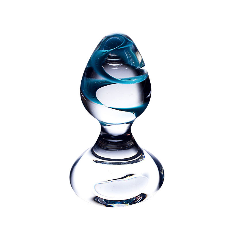 HF16-Glass anal plug, crystal dildo, masturbation device