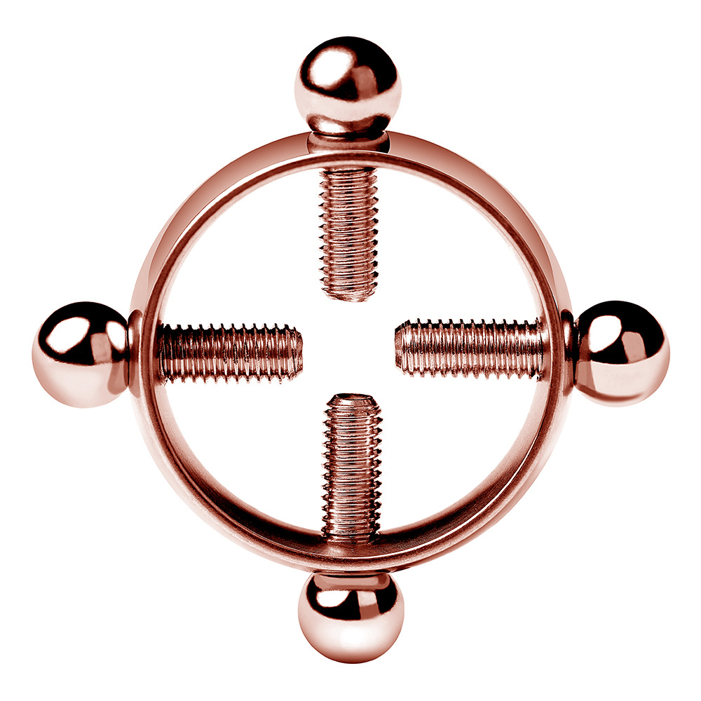 G002--High-end stainless steel adjustable nipple clamp with perforations