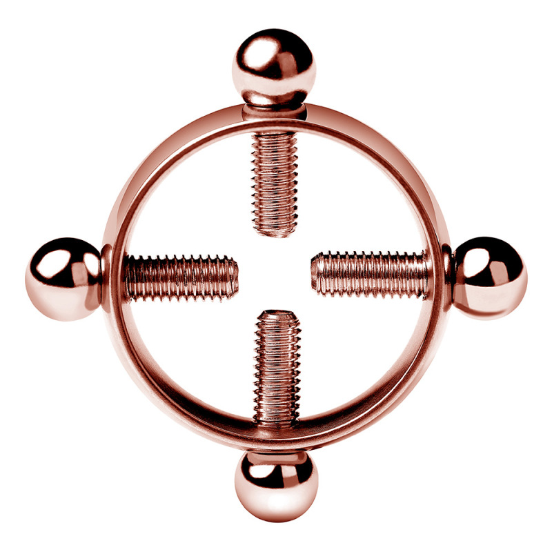G002--High-end stainless steel adjustable nipple clamp with perforations