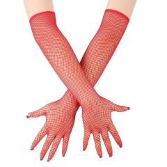 ST005--Elastic Long Lace Arm Gloves (No Rhinestones)