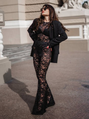 T4534-Sexy tight lace jumpsuit