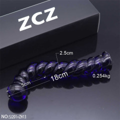 SJ201+ZH13-Crystal Penis Anal Plug