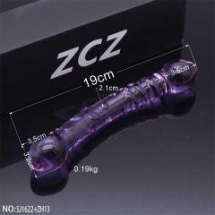 SJ1622+ZH13-Crystal Penis Anal Plug