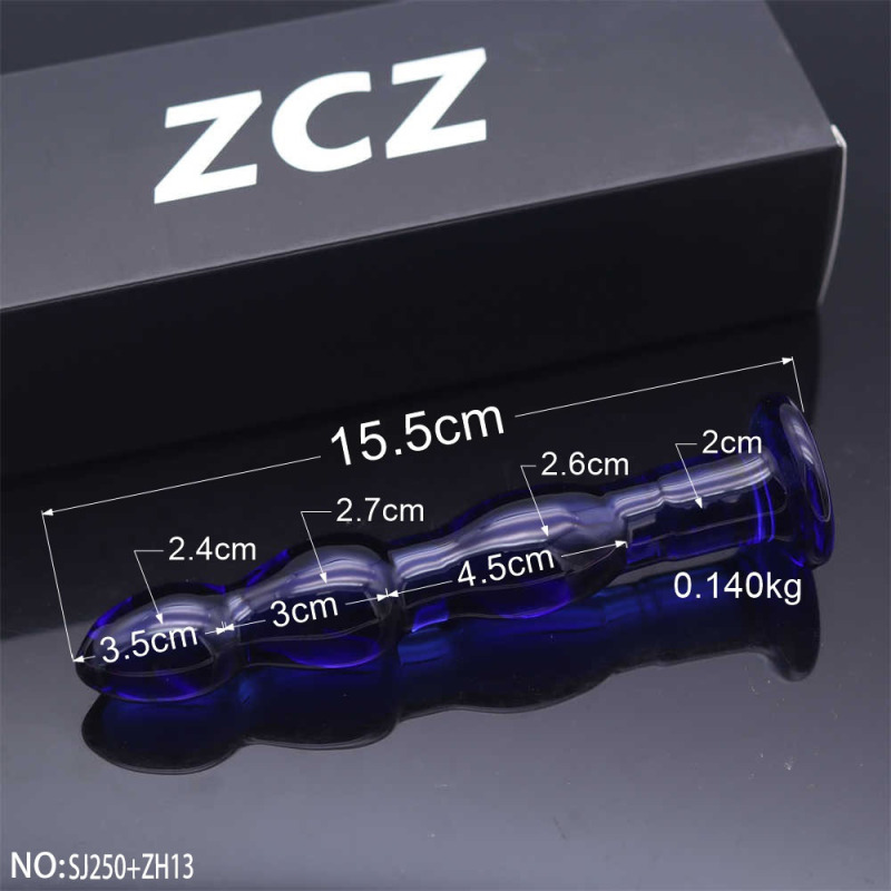 SJ250+ZH13-Crystal Penis Anal Plug