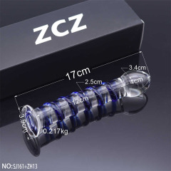 SJ161+ZH13-Crystal Penis Anal Plug