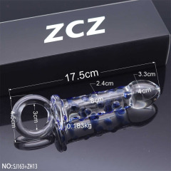 SJ163+ZH13-Crystal Penis Anal Plug