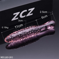 SJ307+ZH13-Crystal Penis Anal Plug
