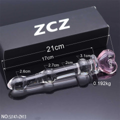 SJ147+ZH13-Crystal Penis Anal Plug