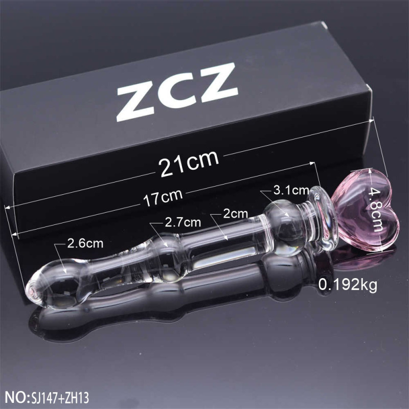 SJ147+ZH13-Crystal Penis Anal Plug