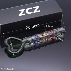 SJ177+ZH13-Crystal Penis Anal Plug