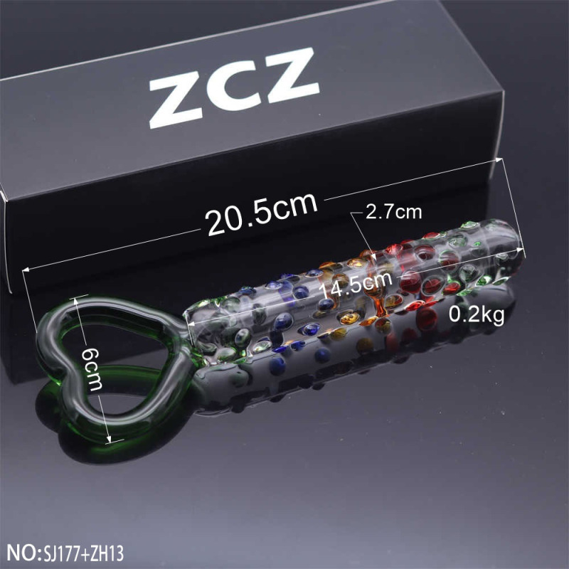 SJ177+ZH13-Crystal Penis Anal Plug