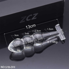 SJ198+ZH10-Crystal Penis Anal Plug