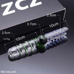 SJ182+ZH18-Crystal Penis Anal Plug