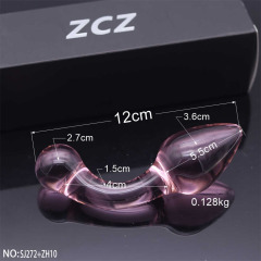 SJ272+ZH10-Crystal Penis Anal Plug