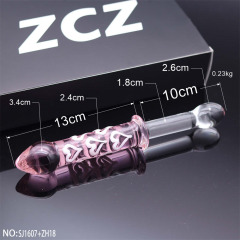 SJ1607+ZH18-Crystal Penis Anal Plug