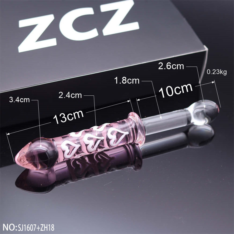 SJ1607+ZH18-Crystal Penis Anal Plug