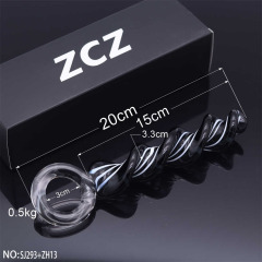SJ293+ZH13-Crystal Penis Anal Plug