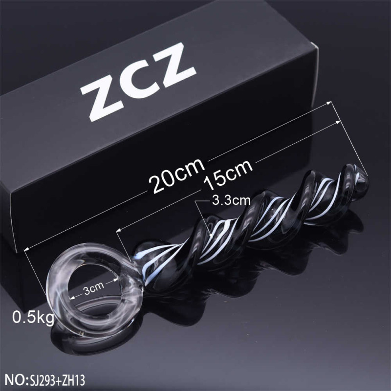 SJ293+ZH13-Crystal Penis Anal Plug