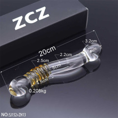 SJ152+ZH13-Crystal Penis Anal Plug