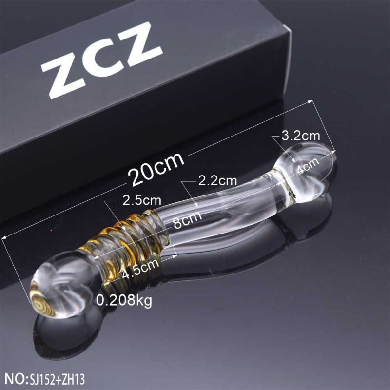 SJ152+ZH13-Crystal Penis Anal Plug