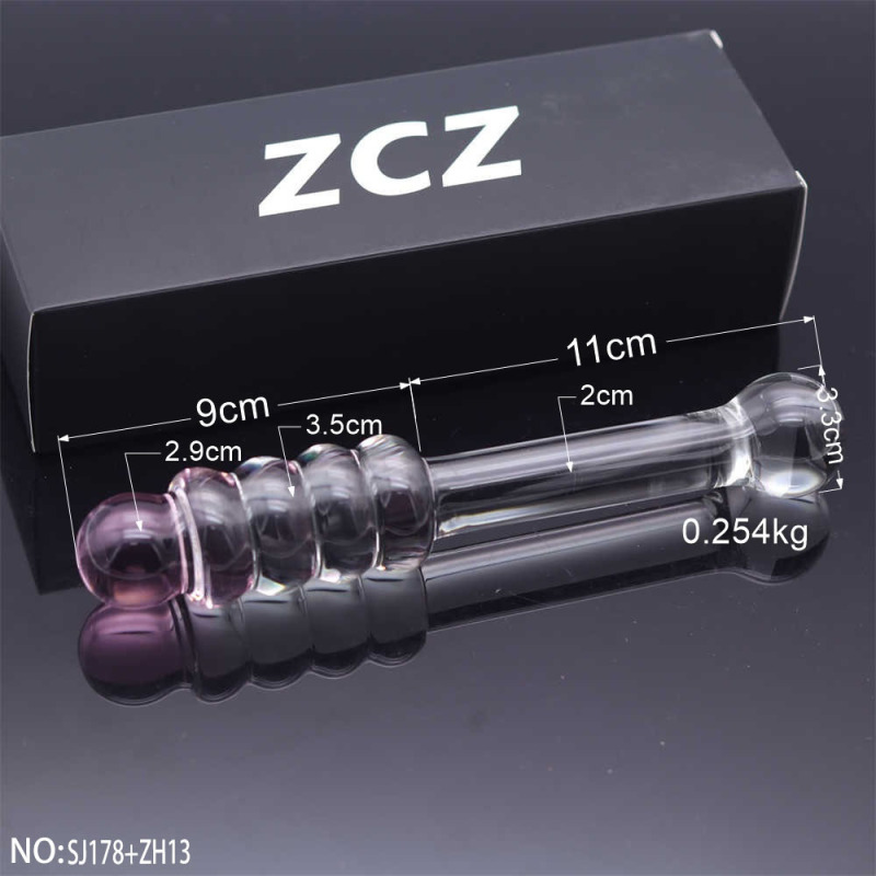 SJ178+ZH13-Crystal Penis Anal Plug