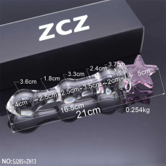 SJ285+ZH13-Crystal Penis Anal Plug