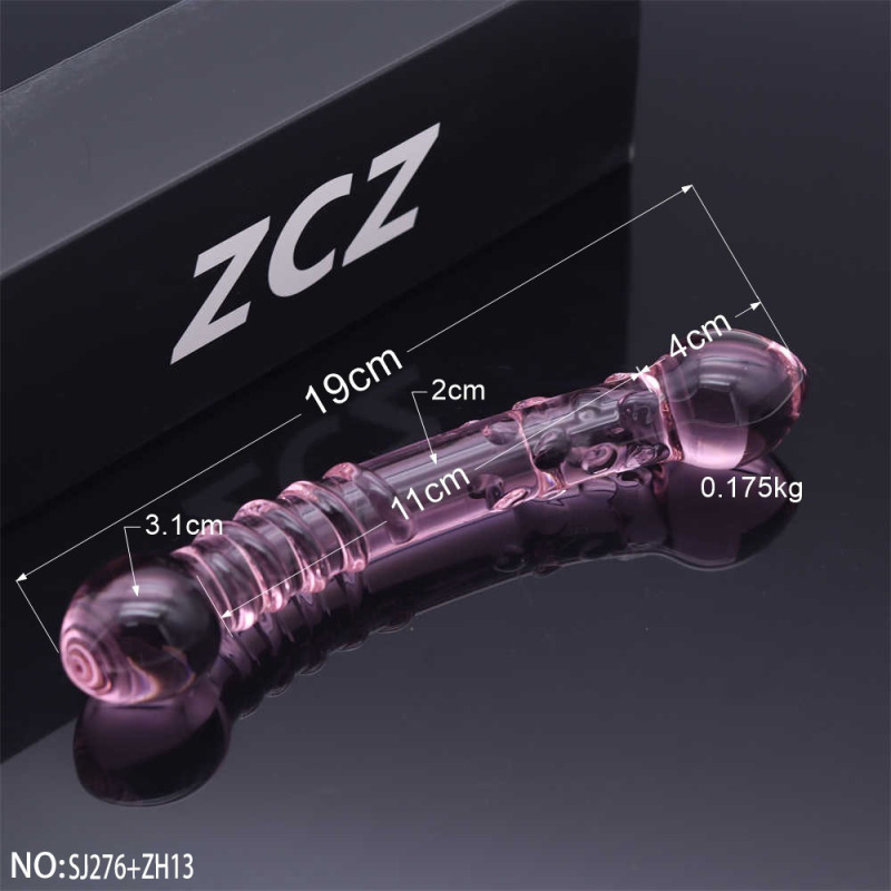 SJ276+ZH13-Crystal Penis Anal Plug