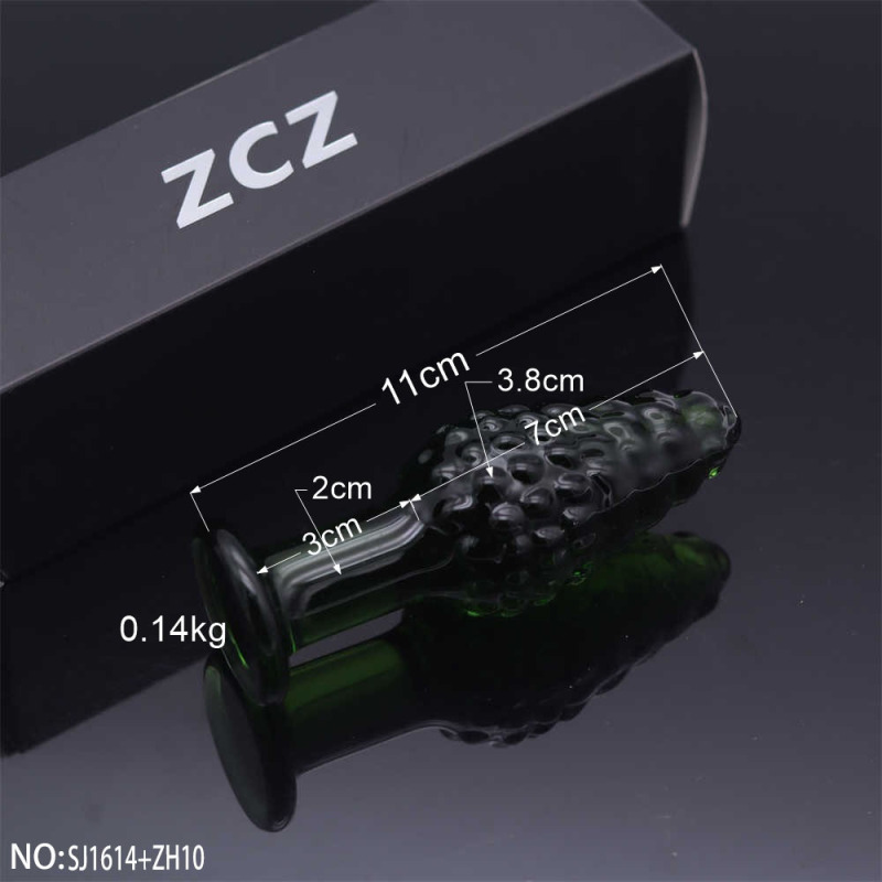 SJ1614+ZH10-Crystal Penis Anal Plug