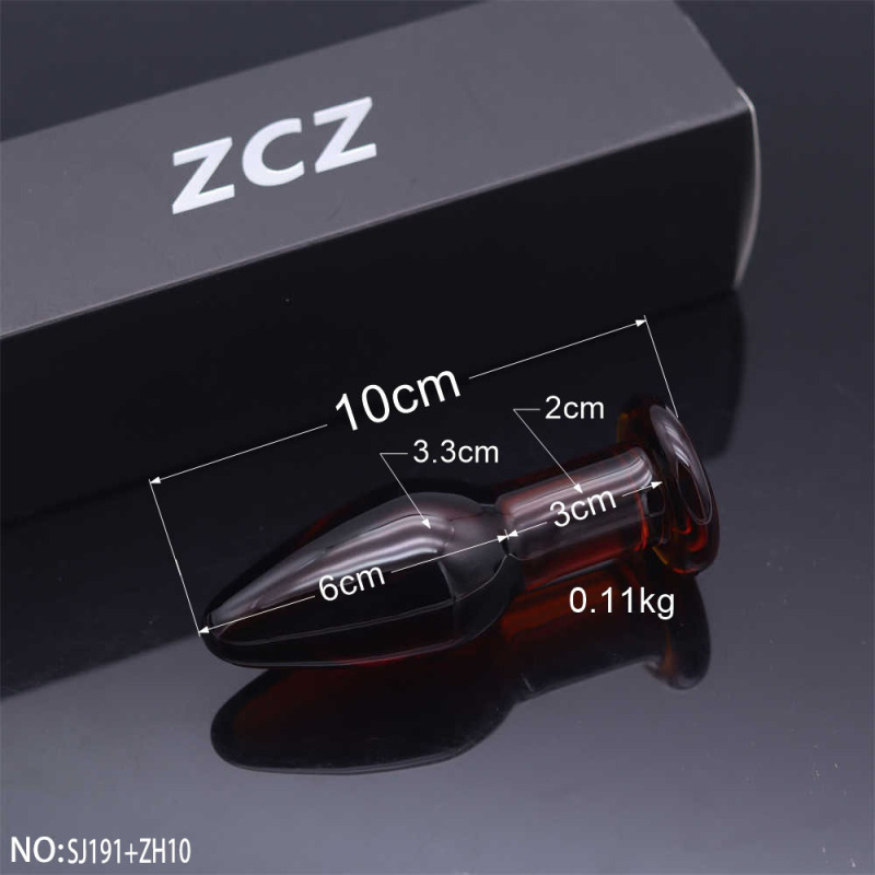 SJ191+ZH10-Crystal Penis Anal Plug