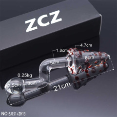 SJ151+ZH13-Crystal Penis Anal Plug
