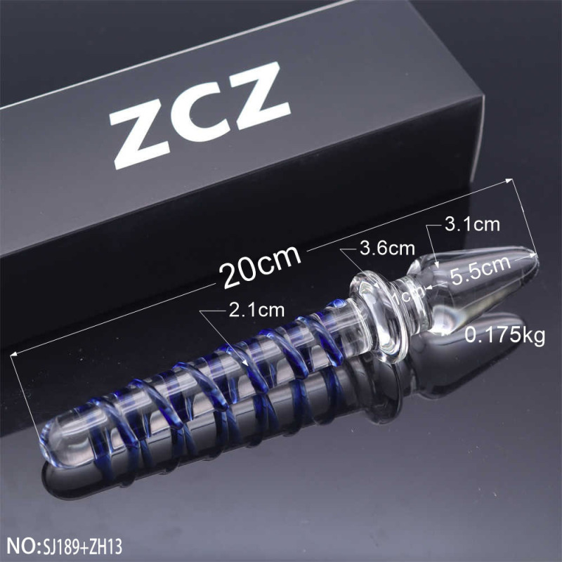 SJ189+ZH13-Crystal Penis Anal Plug