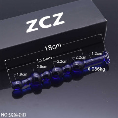 SJ256+ZH13-Crystal Penis Anal Plug