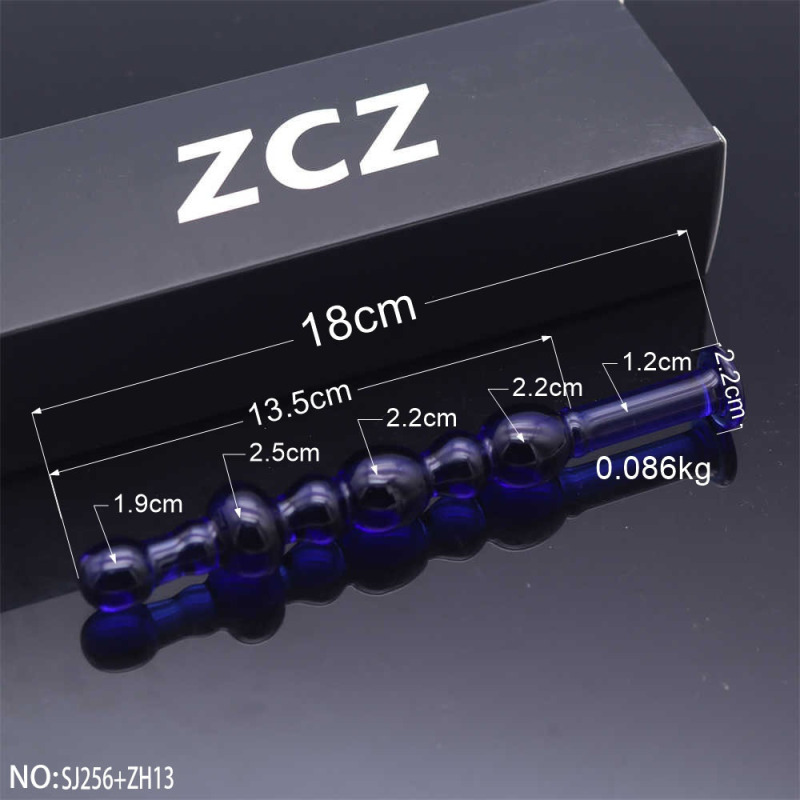 SJ256+ZH13-Crystal Penis Anal Plug