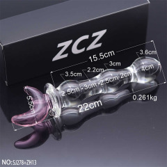 SJ278+ZH13-Crystal Penis Anal Plug