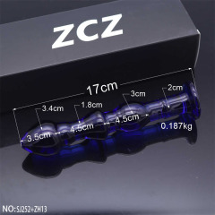 SJ252+ZH13-Crystal Penis Anal Plug