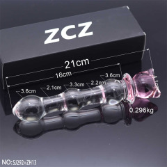 SJ292+ZH13-Crystal Penis Anal Plug