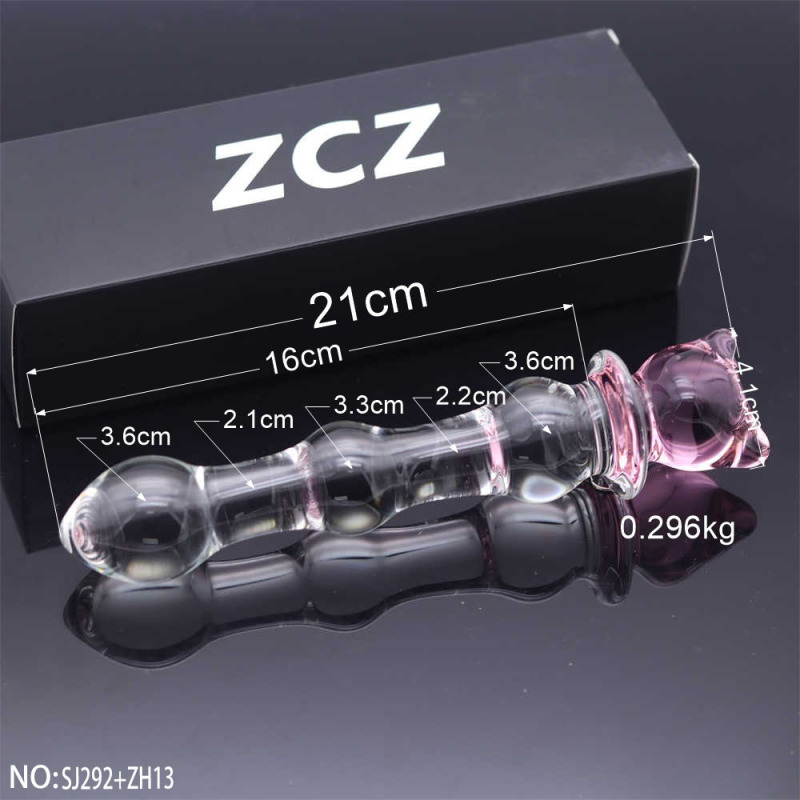 SJ292+ZH13-Crystal Penis Anal Plug