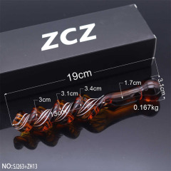 SJ263+ZH13-Crystal Penis Anal Plug